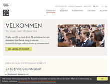 Tablet Screenshot of nhh.no